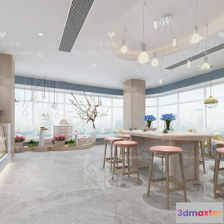 1116072 - COFFEE SHOP 3D SCENES - VRAY RENDER - 17