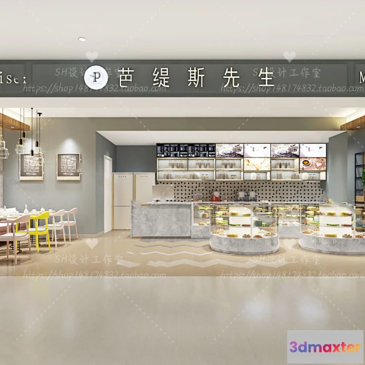 1116074 - COFFEE SHOP 3D SCENES - VRAY RENDER - 18