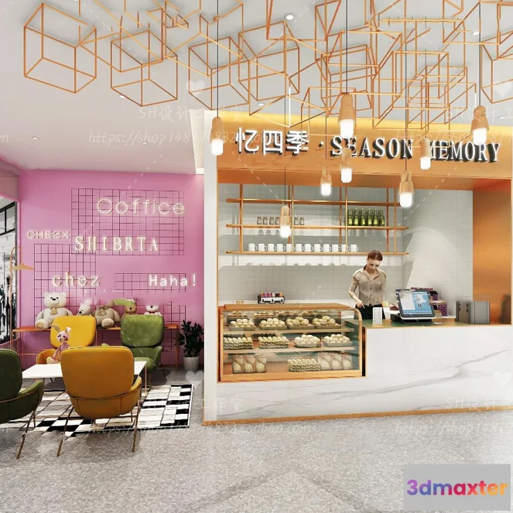 1116084 - COFFEE SHOP 3D SCENES - VRAY RENDER - 24