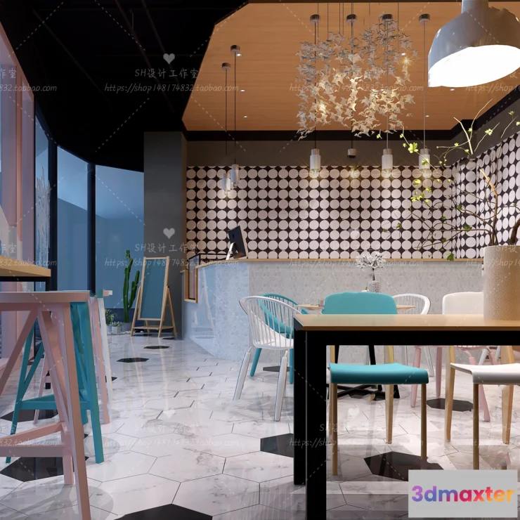 1116088 - COFFEE SHOP 3D SCENES - VRAY RENDER - 26