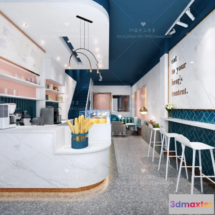 1116104 - COFFEE SHOP 3D SCENES - VRAY RENDER - 34