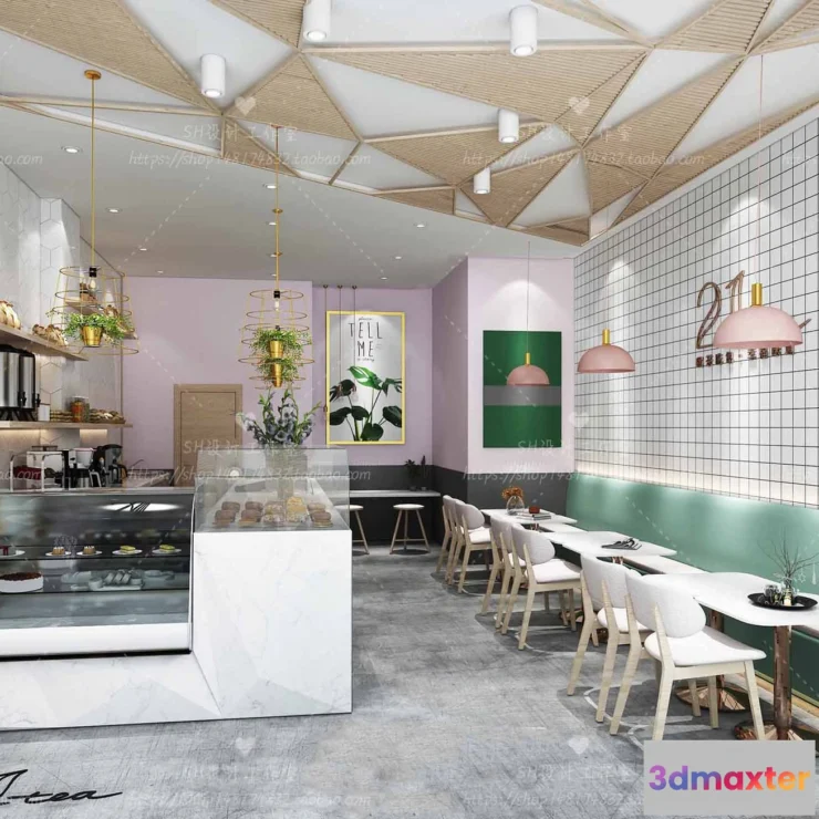 1116106 - COFFEE SHOP 3D SCENES - VRAY RENDER - 35