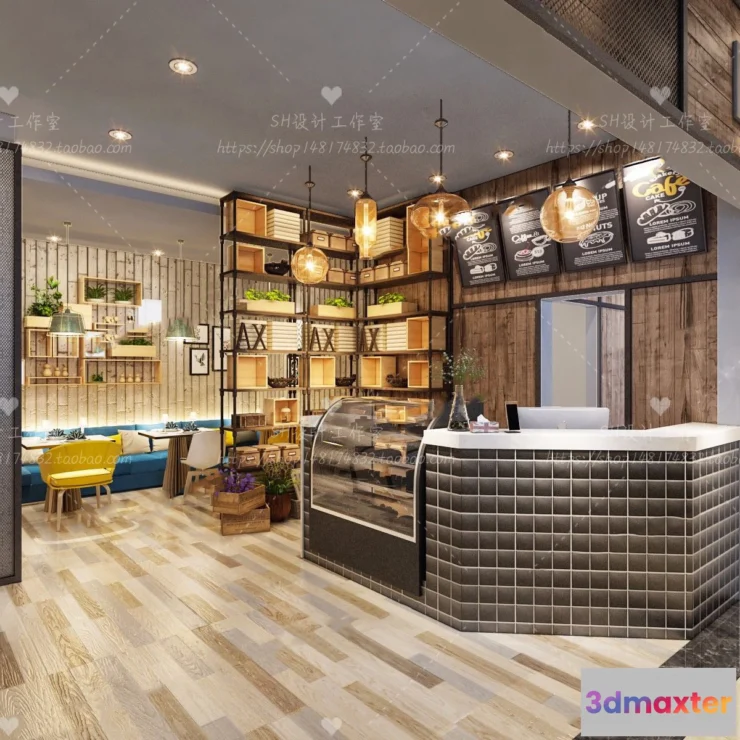 1116124 - COFFEE SHOP 3D SCENES - VRAY RENDER - 44