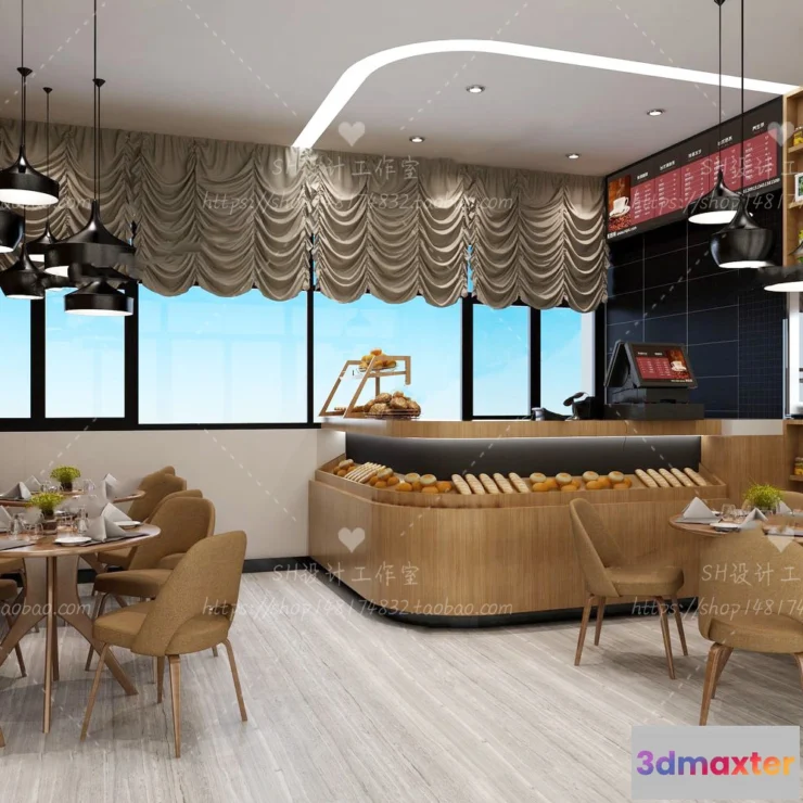 1116158 - COFFEE SHOP 3D SCENES - VRAY RENDER - 61