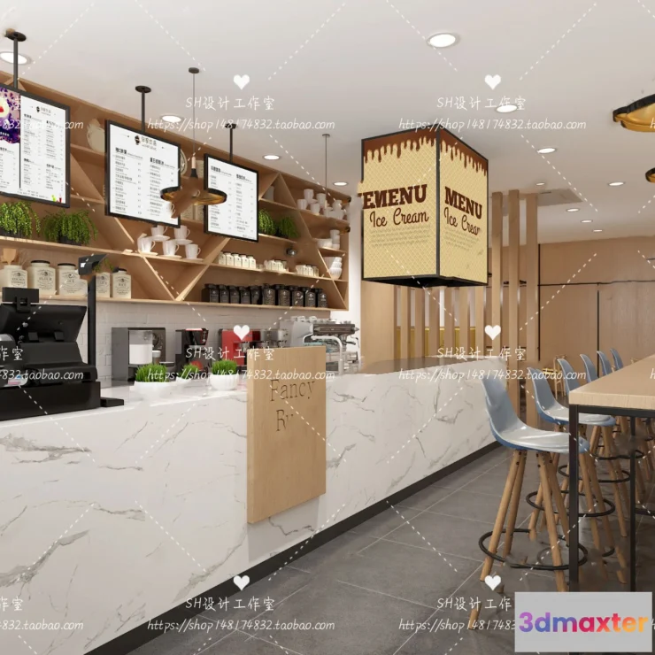 1116180 - COFFEE SHOP 3D SCENES - VRAY RENDER - 72