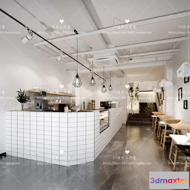 1116190 - COFFEE SHOP 3D SCENES - VRAY RENDER - 77