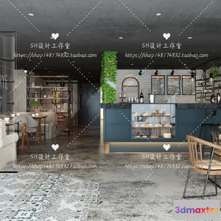 1116194 - COFFEE SHOP 3D SCENES - VRAY RENDER - 79
