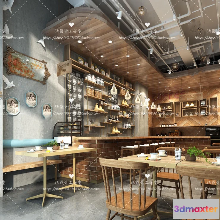 1116196 - COFFEE SHOP 3D SCENES - VRAY RENDER - 80