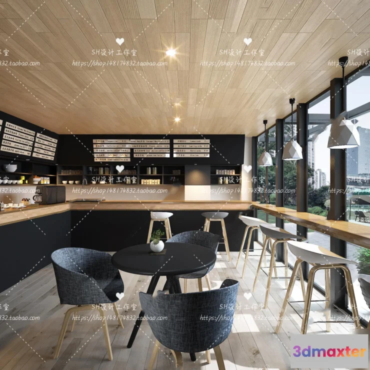 1116198 - COFFEE SHOP 3D SCENES - VRAY RENDER - 81