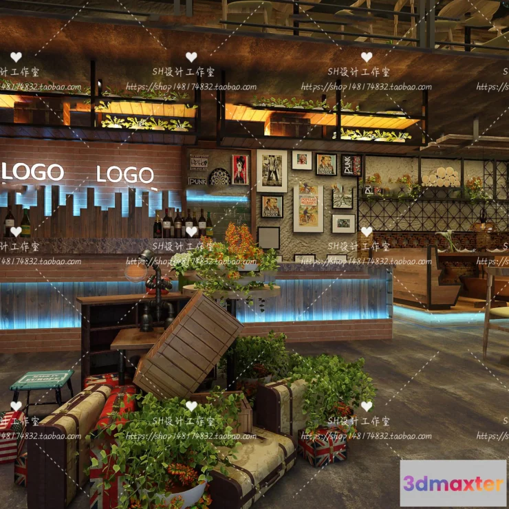1116212 - COFFEE SHOP 3D SCENES - VRAY RENDER - 88
