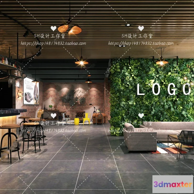 1116218 - COFFEE SHOP 3D SCENES - VRAY RENDER - 91