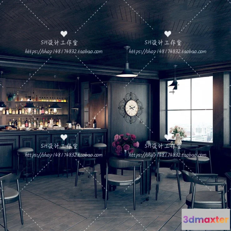 1116228 - COFFEE SHOP 3D SCENES - VRAY RENDER - 96
