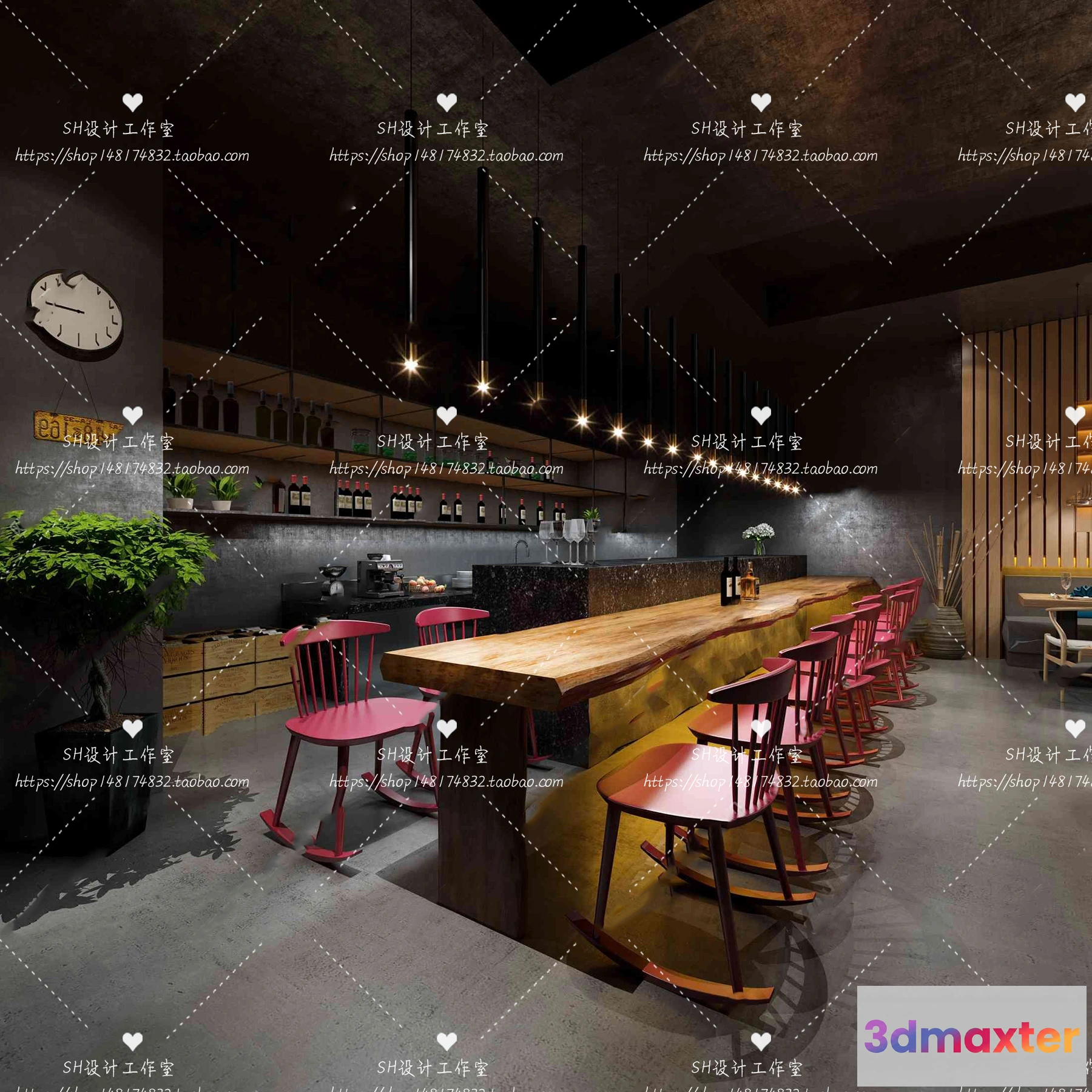 1116246 - COFFEE SHOP 3D SCENES - VRAY RENDER - 105