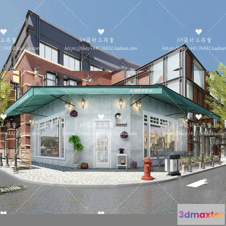 1116252 - COFFEE SHOP 3D SCENES - VRAY RENDER - 108