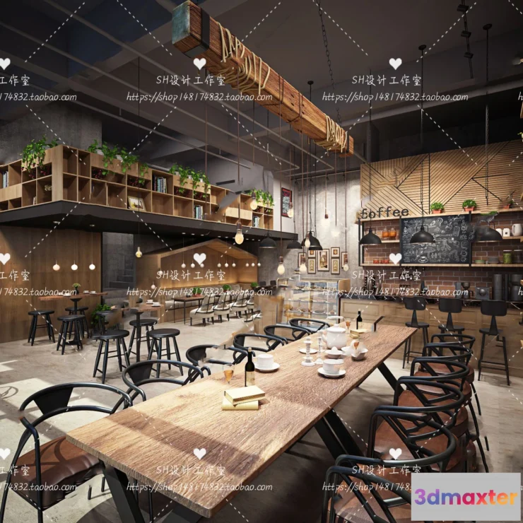 1116254 - COFFEE SHOP 3D SCENES - VRAY RENDER - 109