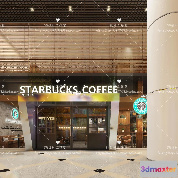 1116264 - COFFEE SHOP 3D SCENES - VRAY RENDER - 114