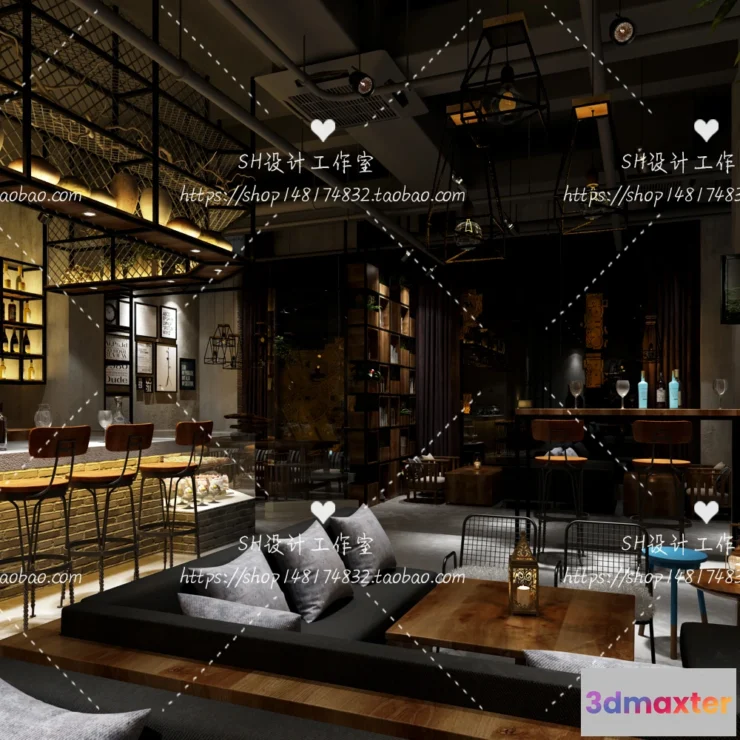 1116268 - COFFEE SHOP 3D SCENES - VRAY RENDER - 116