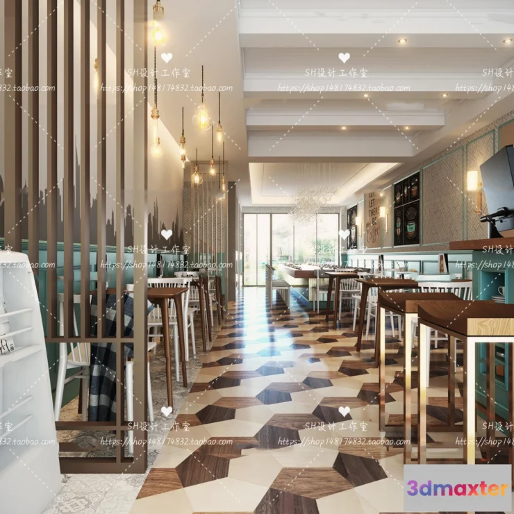 1116272 - COFFEE SHOP 3D SCENES - VRAY RENDER - 118