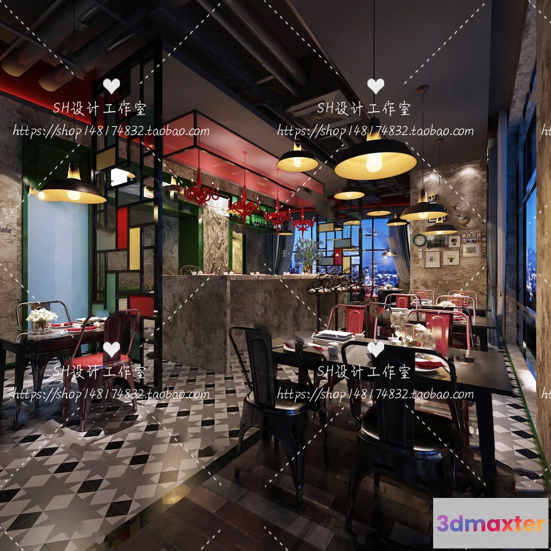 1116278 - COFFEE SHOP 3D SCENES - VRAY RENDER - 121