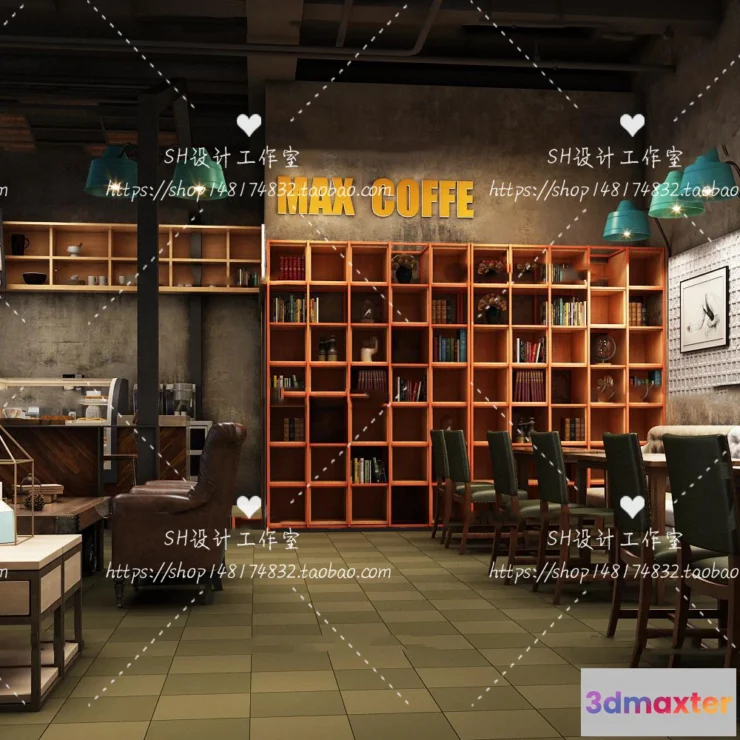 1116282 - COFFEE SHOP 3D SCENES - VRAY RENDER - 123