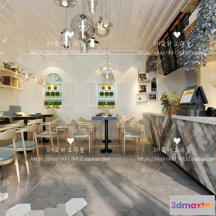 1116284 - COFFEE SHOP 3D SCENES - VRAY RENDER - 124