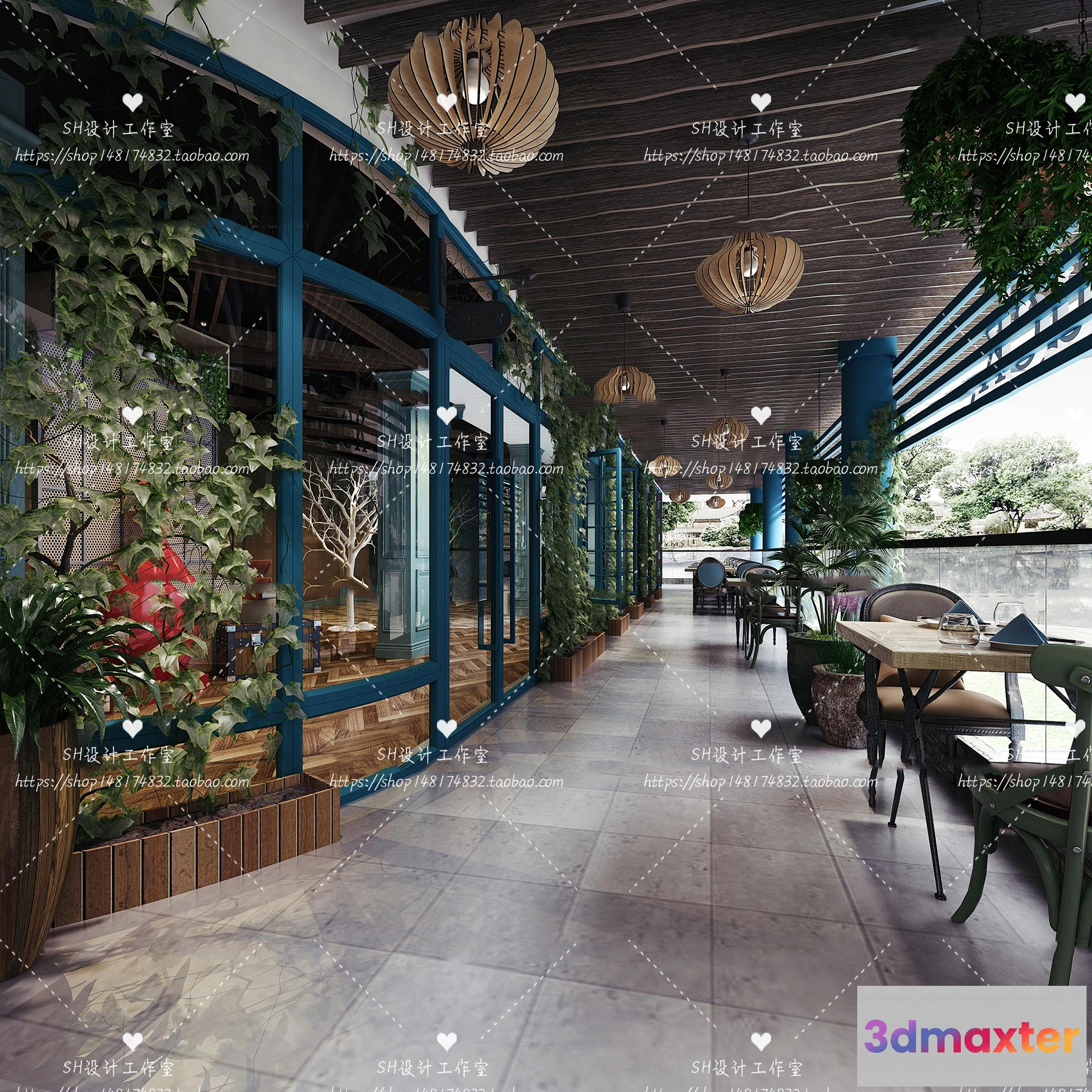 1116286 - COFFEE SHOP 3D SCENES - VRAY RENDER - 125