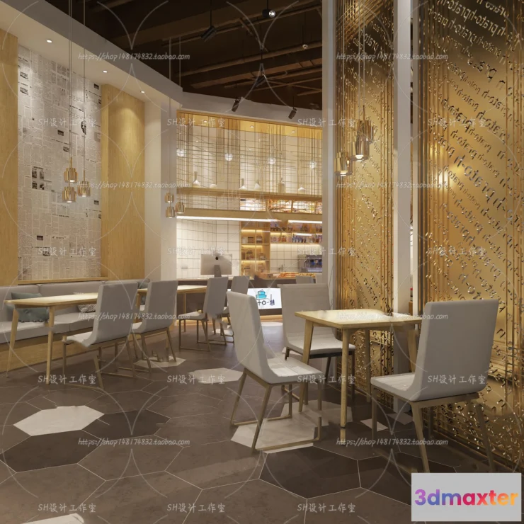 1116324 - COFFEE SHOP 3D SCENES - VRAY RENDER - 144