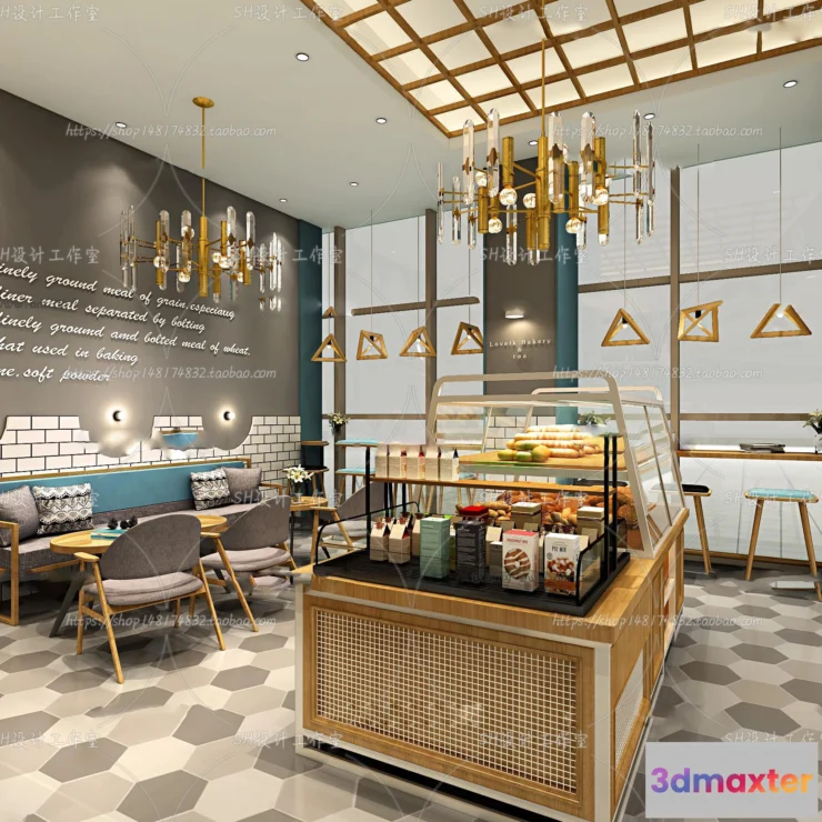 1116328 - COFFEE SHOP 3D SCENES - VRAY RENDER - 146