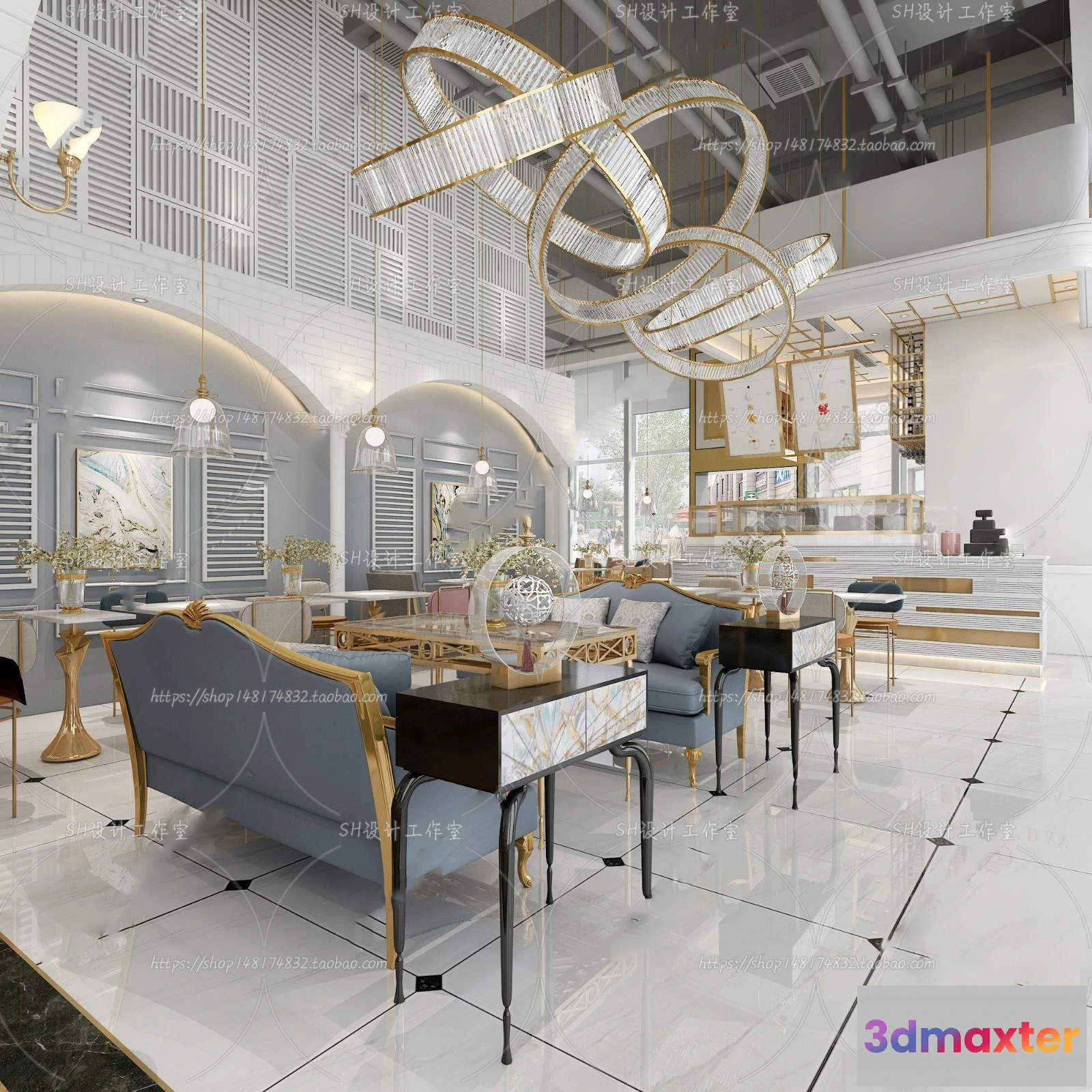 1116360 - COFFEE SHOP 3D SCENES - VRAY RENDER - 162