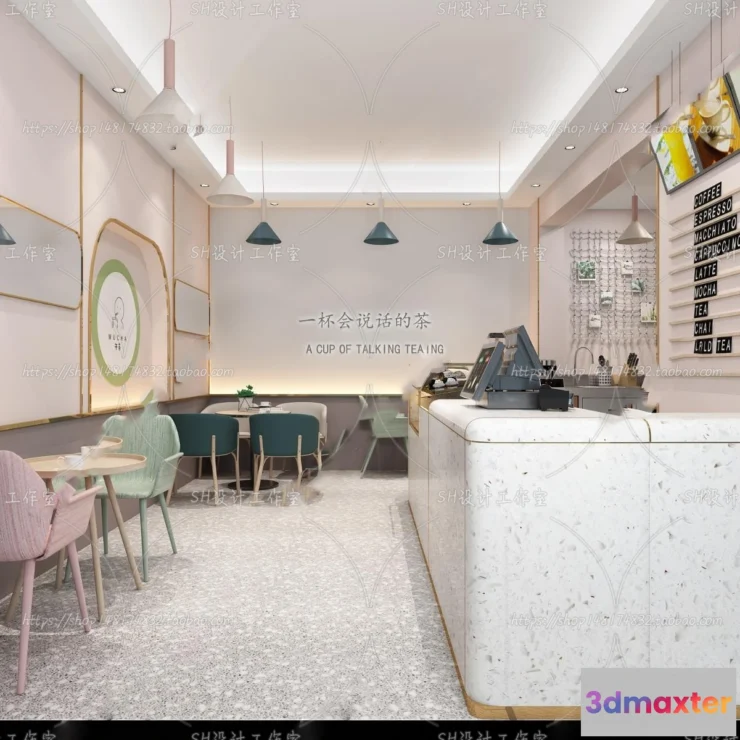 1116362 - COFFEE SHOP 3D SCENES - VRAY RENDER - 163