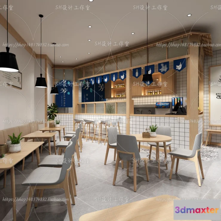 1116366 - COFFEE SHOP 3D SCENES - VRAY RENDER - 165