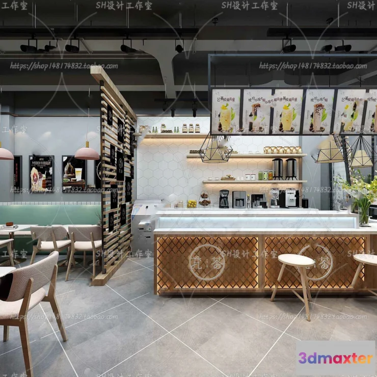 1116380 - COFFEE SHOP 3D SCENES - VRAY RENDER - 172