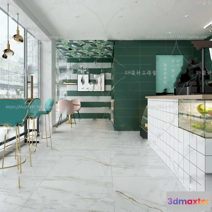 1116384 - COFFEE SHOP 3D SCENES - VRAY RENDER - 174