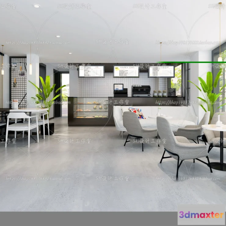 1116386 - COFFEE SHOP 3D SCENES - VRAY RENDER - 175