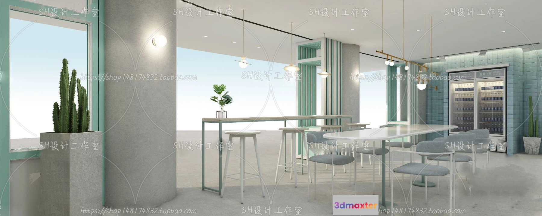 1116400 - COFFEE SHOP 3D SCENES - VRAY RENDER - 182