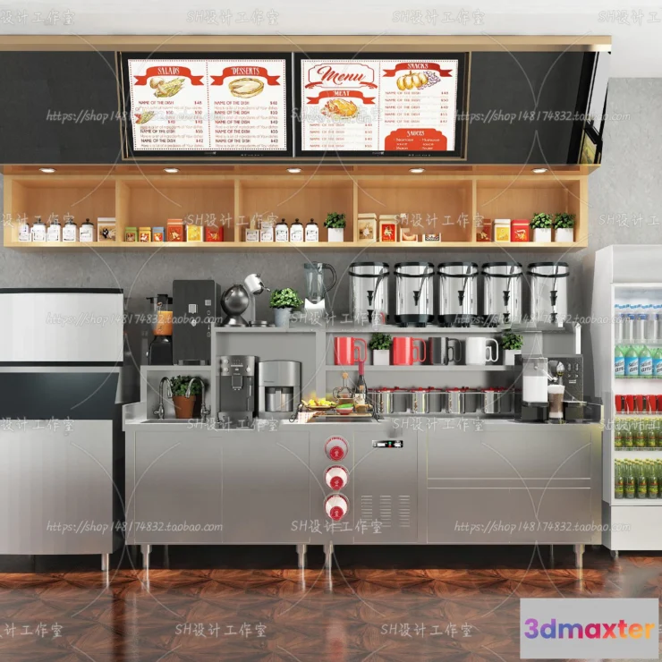 1116436 - COFFEE SHOP 3D SCENES - VRAY RENDER - 200