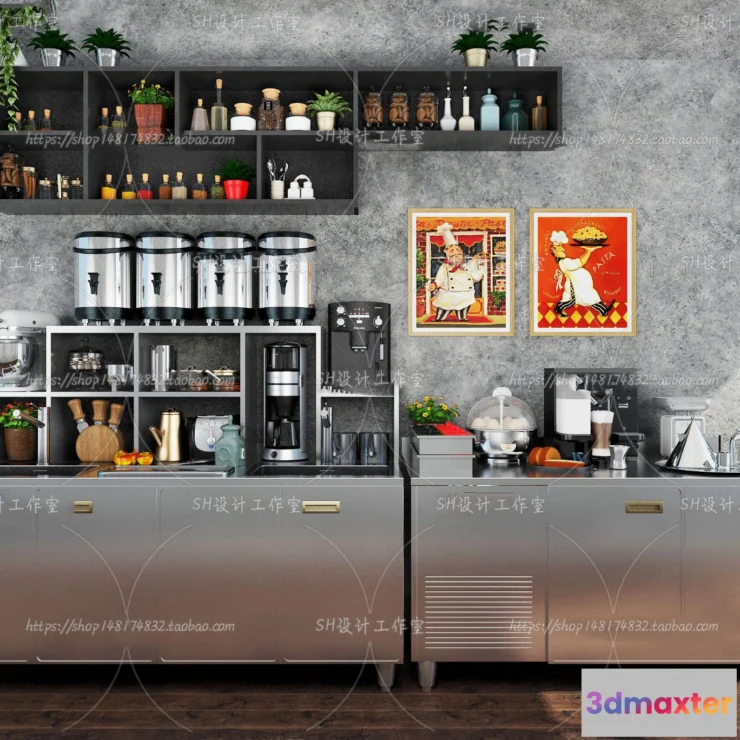 1116440 - COFFEE SHOP 3D SCENES - VRAY RENDER - 202