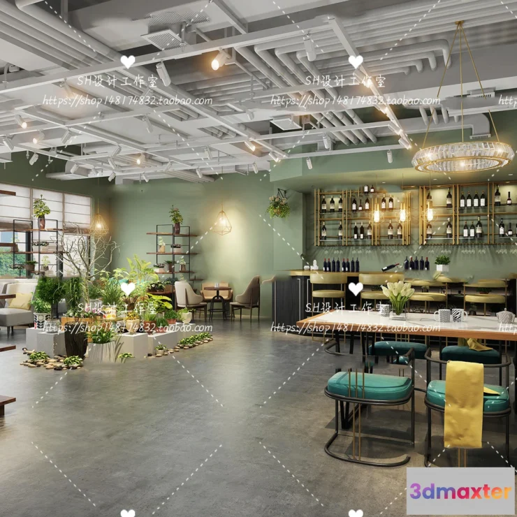 1116482 - FLOWER SHOP 3D SCENES - VRAY RENDER - 01