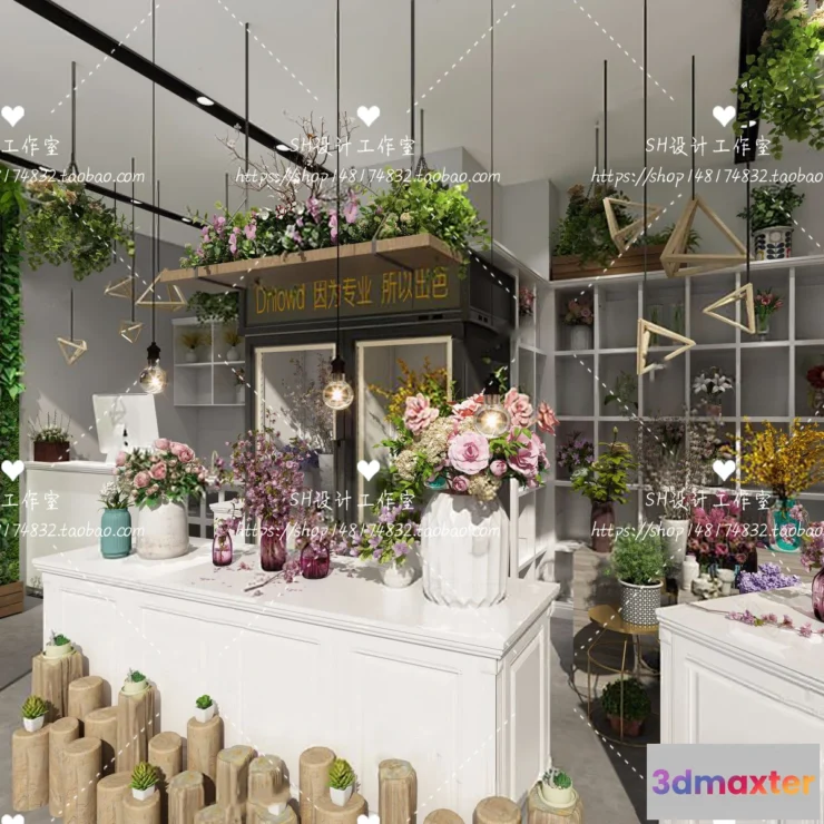 1116490 - FLOWER SHOP 3D SCENES - VRAY RENDER - 05