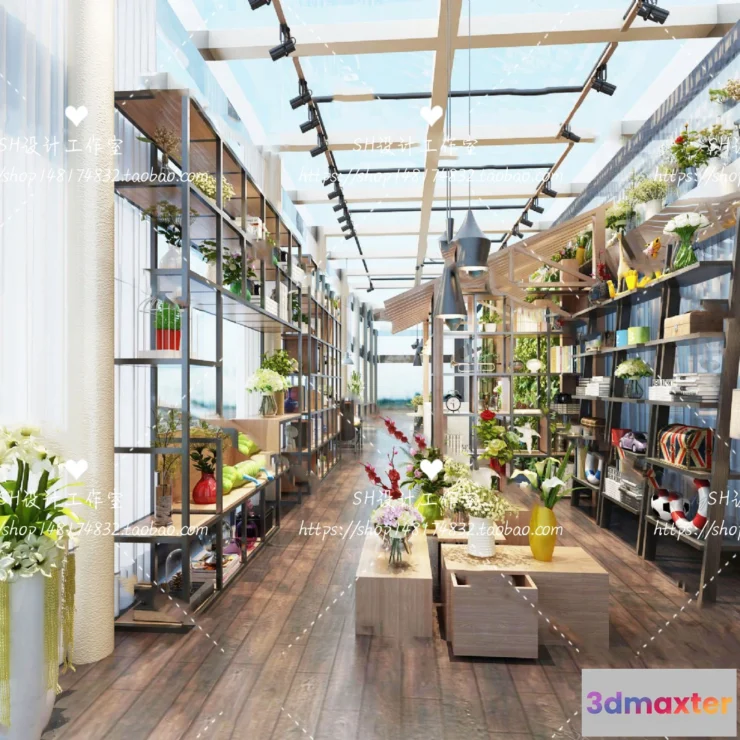 1116502 - FLOWER SHOP 3D SCENES - VRAY RENDER - 11
