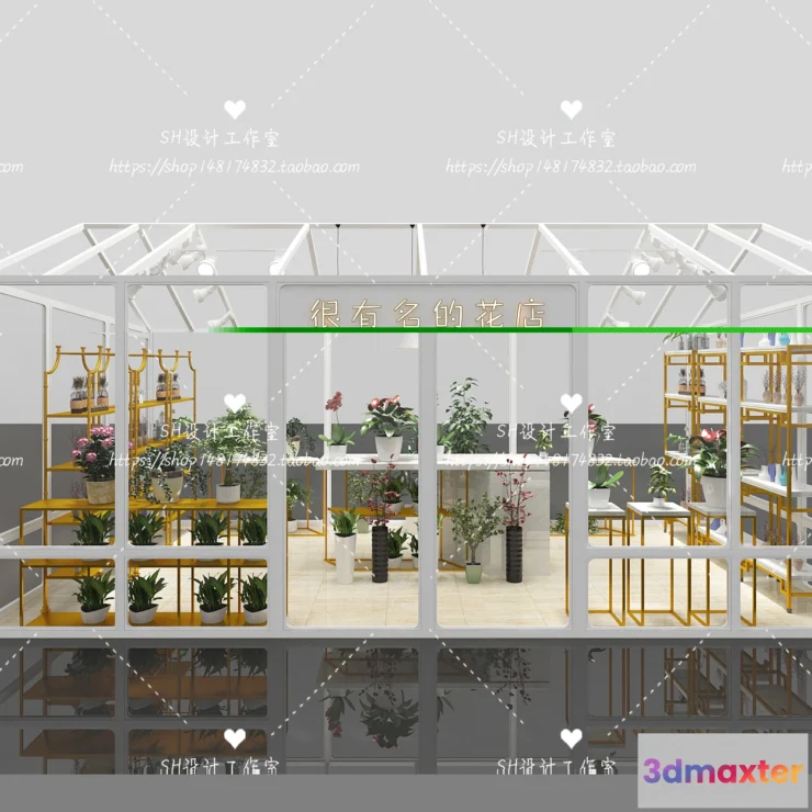 1116504 - FLOWER SHOP 3D SCENES - VRAY RENDER - 12
