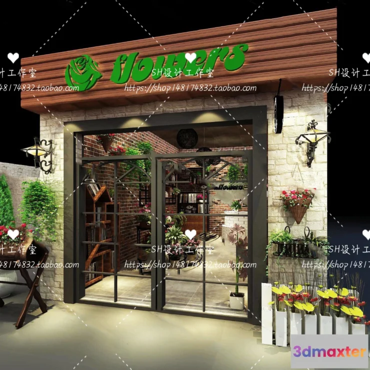 1116514 - FLOWER SHOP 3D SCENES - VRAY RENDER - 17