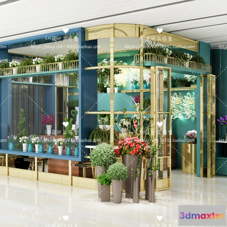 1116516 - FLOWER SHOP 3D SCENES - VRAY RENDER - 18