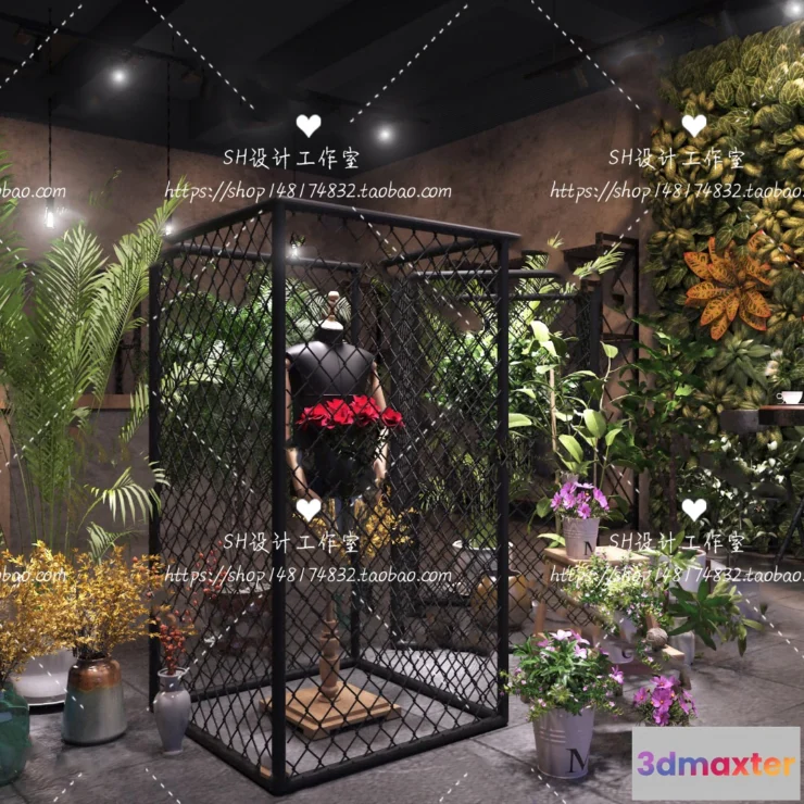 1116526 - FLOWER SHOP 3D SCENES - VRAY RENDER - 23