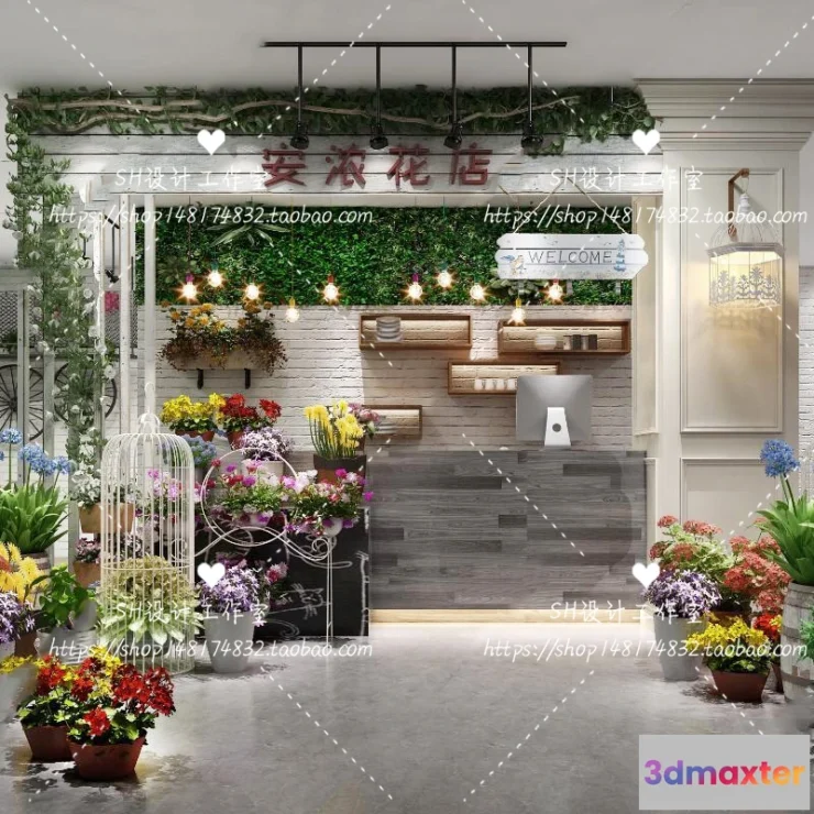 1116530 - FLOWER SHOP 3D SCENES - VRAY RENDER - 25