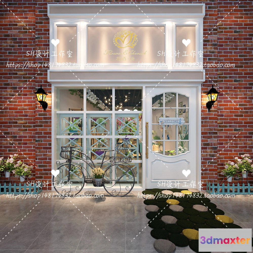 1116536 - FLOWER SHOP 3D SCENES - VRAY RENDER - 28