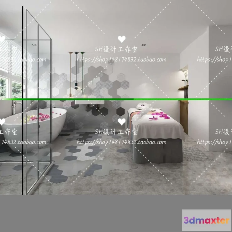 1119452 - SPA BEAUTY 3D SCENES - VRAY RENDER - 84