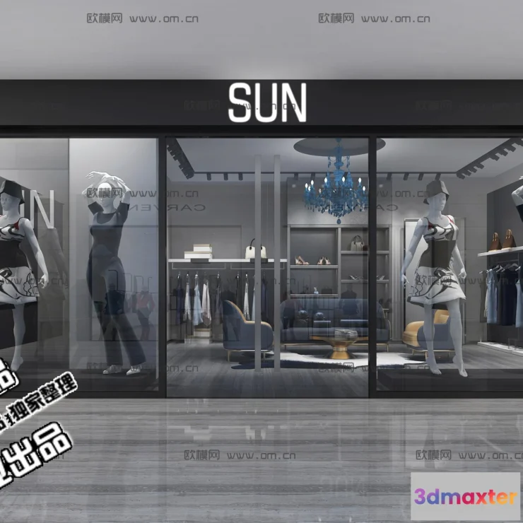 1121300 - CLOTHING STORE - 3D SCENES - 0119