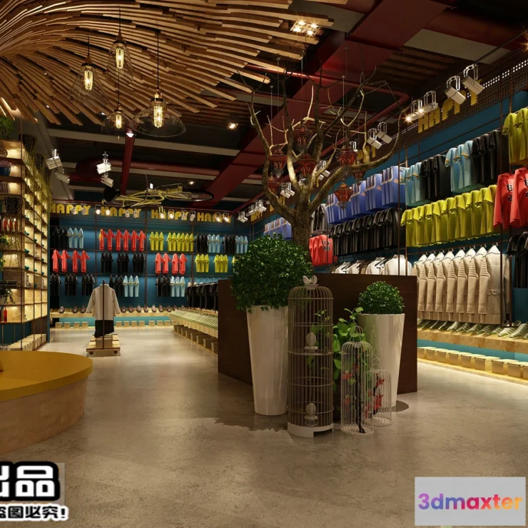 1121320 - CLOTHING STORE - 3D SCENES - 0129