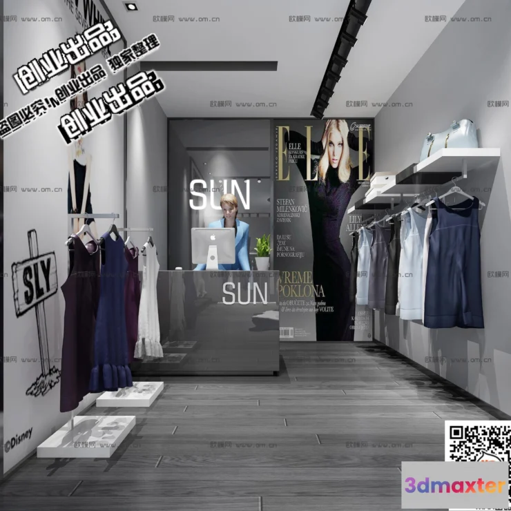 1121900 - CLOTHING STORE - 3D SCENES - 0419